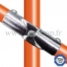 Raccord tubulaire Croix incliné 30°-45° (126) pour un assemblage tubulaire. Compatible pour fixer 3 tubes.