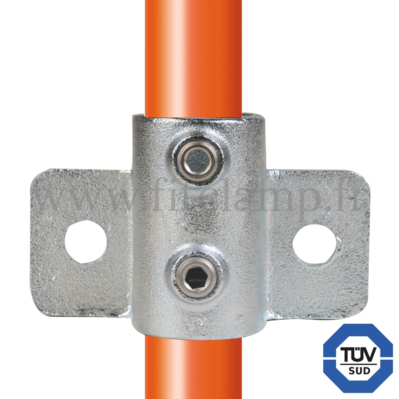 Tube clamp fitting 246 for tubular structures: Heavy-duty side palm. With double galvanised protection. FitClamp