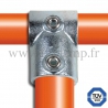 Raccord tubulaire 101 pour un assemblage et structure tubulaire. Avec double galvanisation