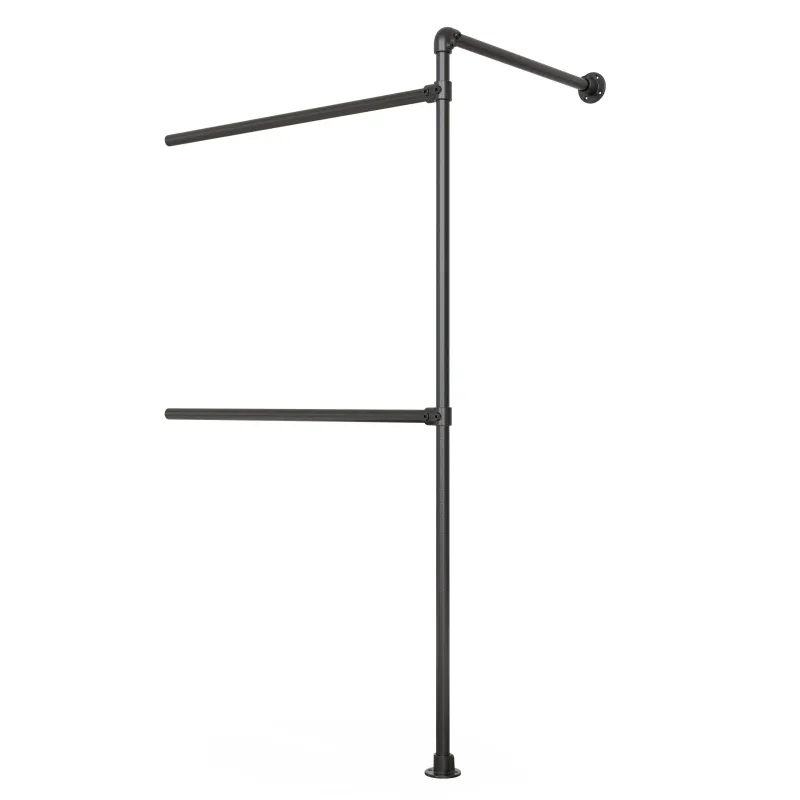 B34 Wall-mounted clothes rail - Extension - Black