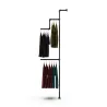 Black B34 Solo wall-mounted clothes rail