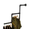 Black B34 Solo wall-mounted clothes rail