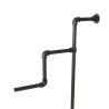 Black B34 Solo wall-mounted clothes rail