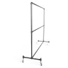 Black two-tier clothes rail