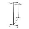 Black Double-width clothes rail. Fitclamp