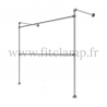 Perchero de pared simple de estructura tubular. FitClamp