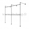 Porte-vêtements mural double en structure tubulaire Ø B 34. FitClamp