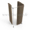 Cabine d'essayage Square en structure tubulaire. FitClamp